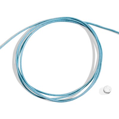 Dodo - Cordino Cotone - Argento - Azzurro