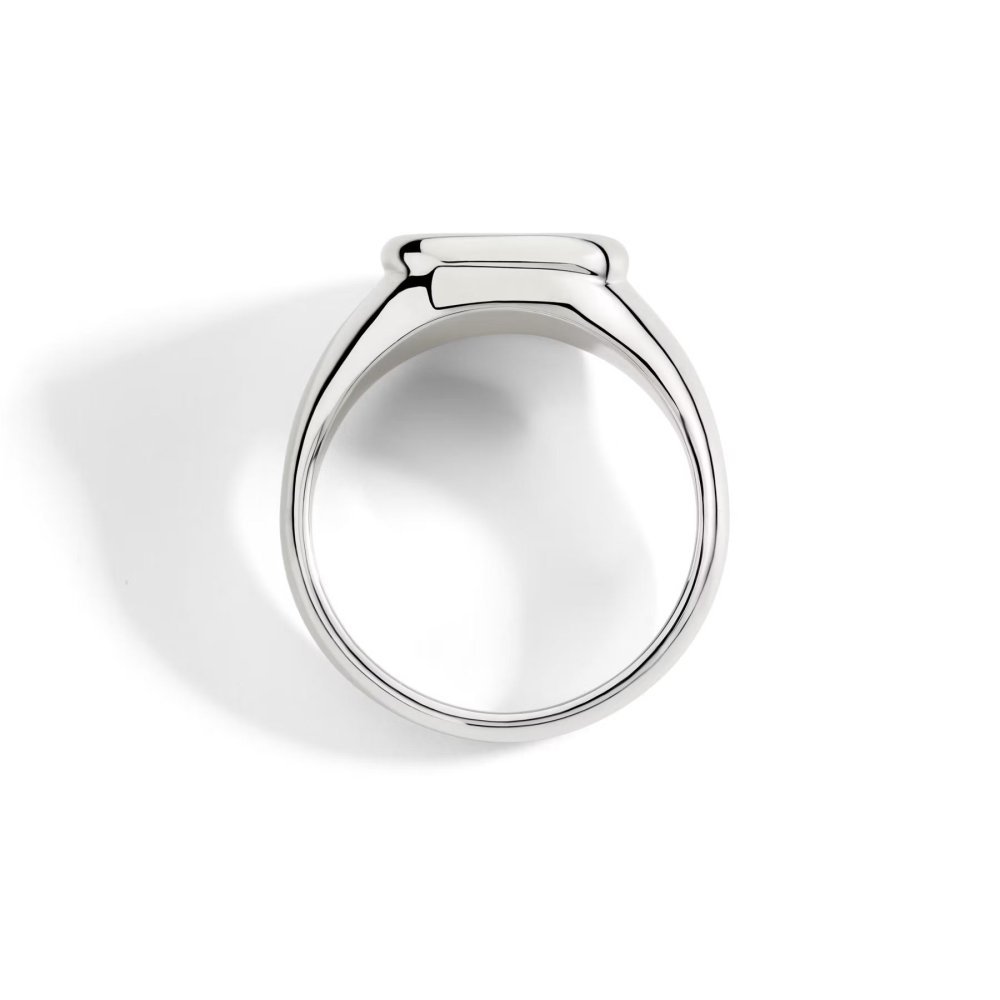 Dodo - Anello Sigillo - Argento - Diamante
