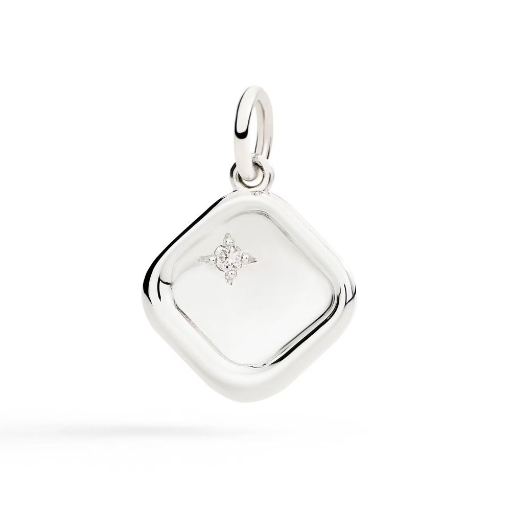 Dodo - Ciondolo Sigillo - Argento - Diamante