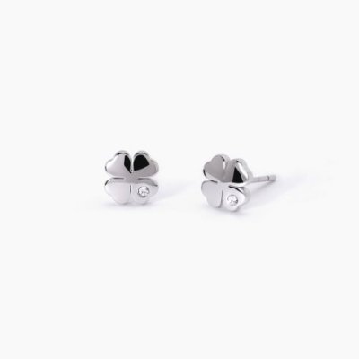 2 Jewels - Orecchini Quadrifoglio - Acciaio