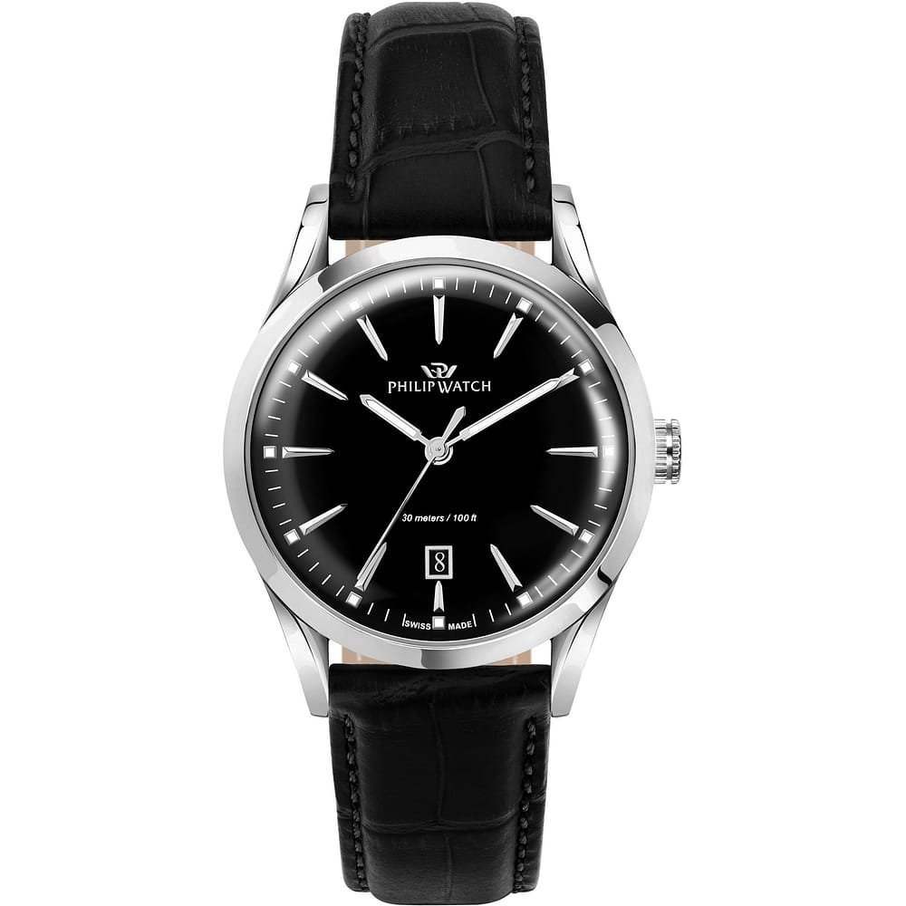 Philip Watch - Sunray R8251180036 - Acciaio - Pelle