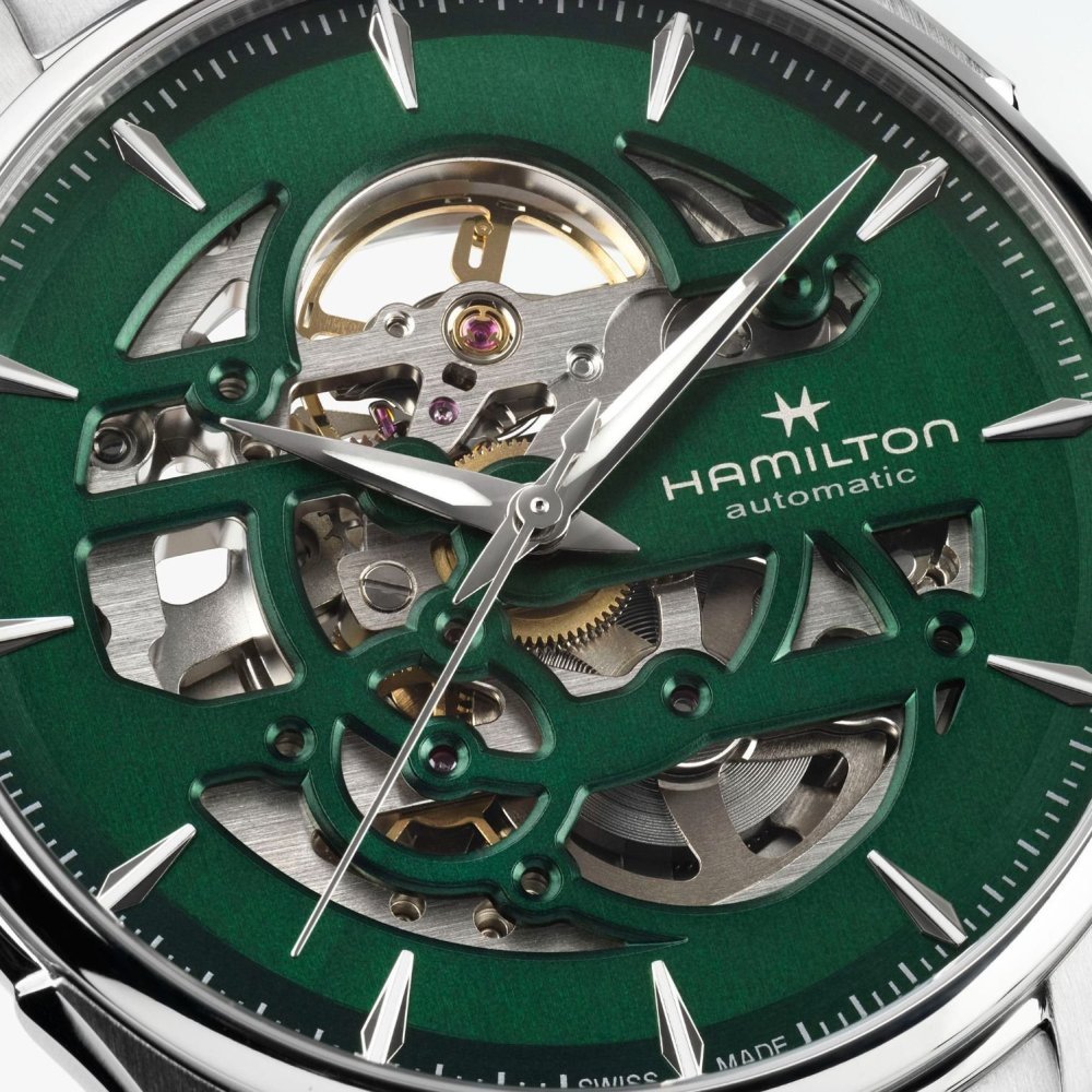 Hamilton - Jazzmaster Skeleton - Verde - 40 Mm