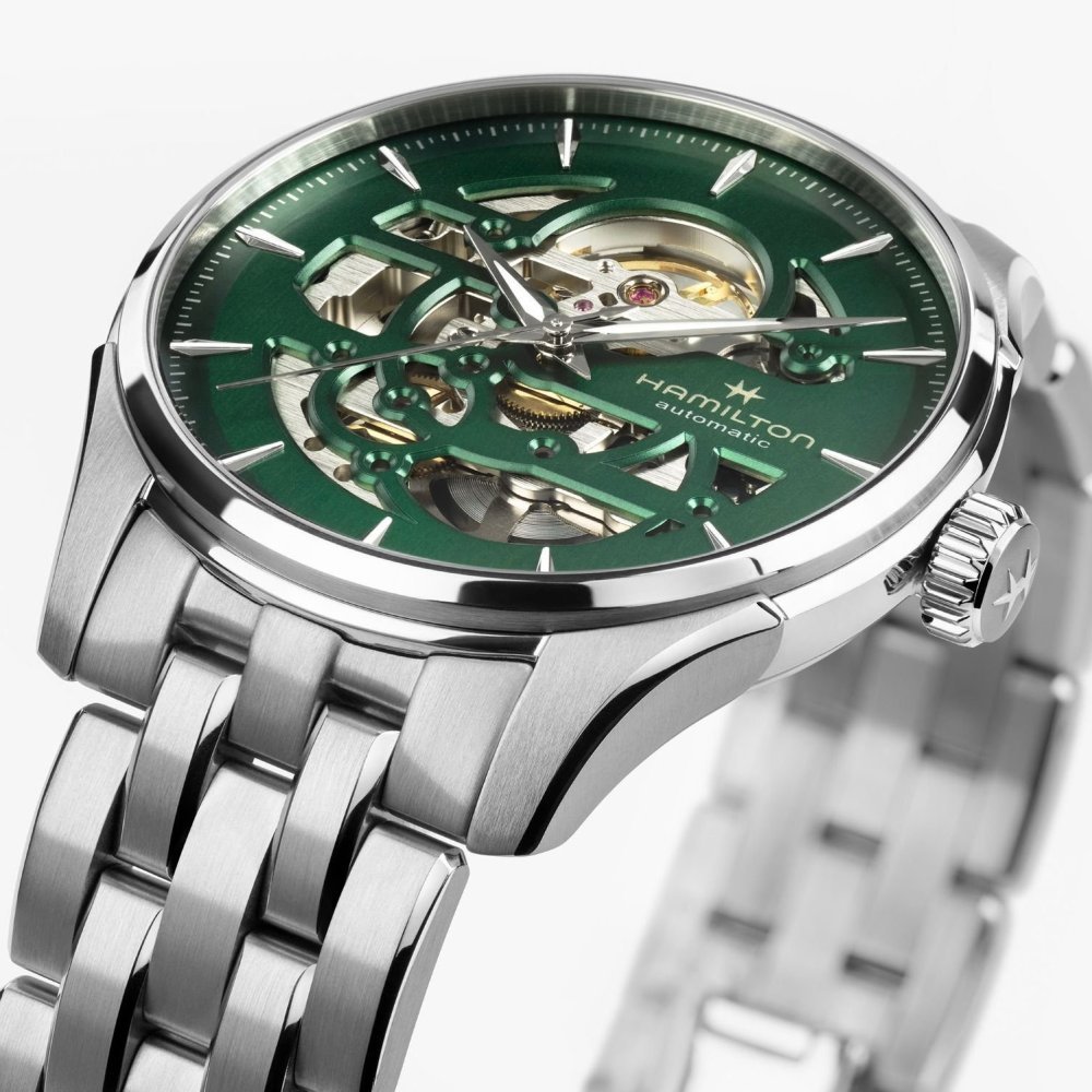Hamilton - Jazzmaster Skeleton - Verde - 40 Mm
