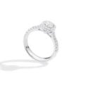 Recarlo - Solitario Halo - Oro Bianco - Diamanti