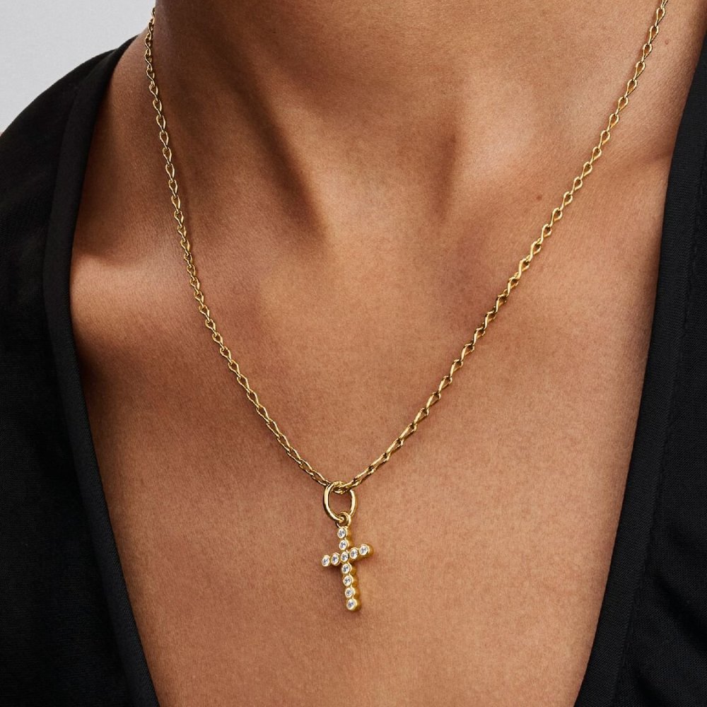 Charm Pendente Croce Luminosa