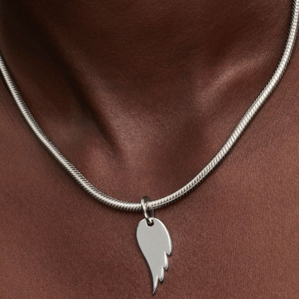 Charm Pendente Ali d'Angelo da incidere