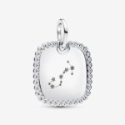 Charm Pendente Medaglia Quadrata Luminosa da incidere