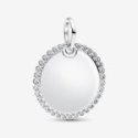 Charm Pendente Medaglia Luminosa da incidere