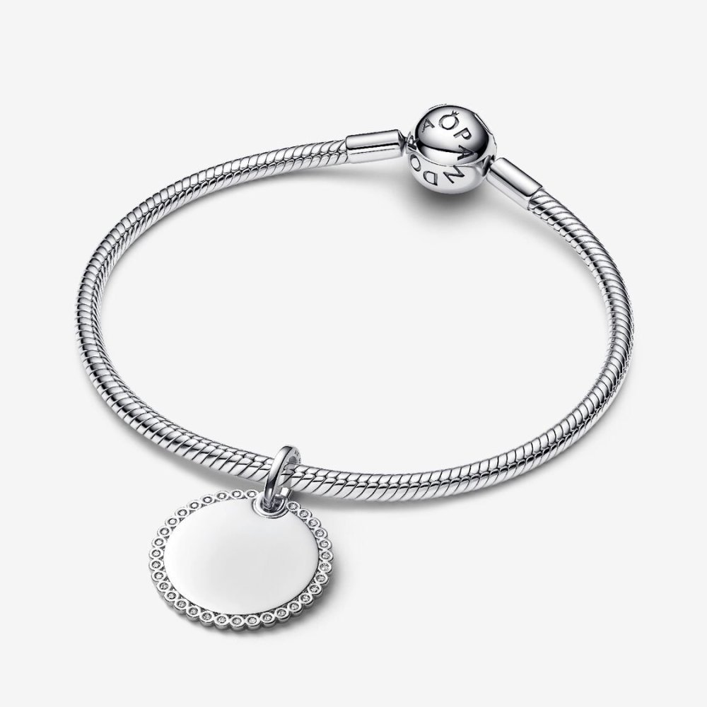 Charm Pendente Medaglia Luminosa da incidere