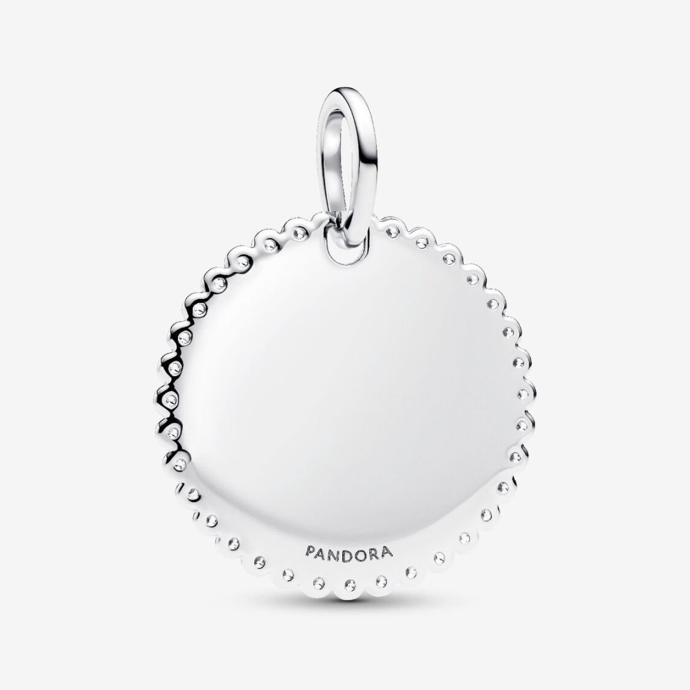 Charm Pendente Medaglia Luminosa da incidere