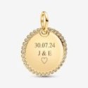 Uno stile minimalista che fa la differenza. Aggiungi alla tua collezione il nuovo pendente medaglia luminosa da incidere con pla