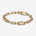 Mixa ciò che ami. La catena maglia link placcata oro 14k offre infinite possibilità di styling. Con 2 link apribili, 4 link tra 
