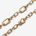 Mixa ciò che ami. La catena maglia link placcata oro 14k offre infinite possibilità di styling. Con 2 link apribili, 4 link tra 