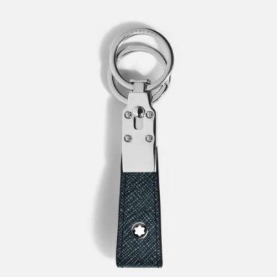 Montblanc - Portachiavi Con Passante - Pelle - Blu