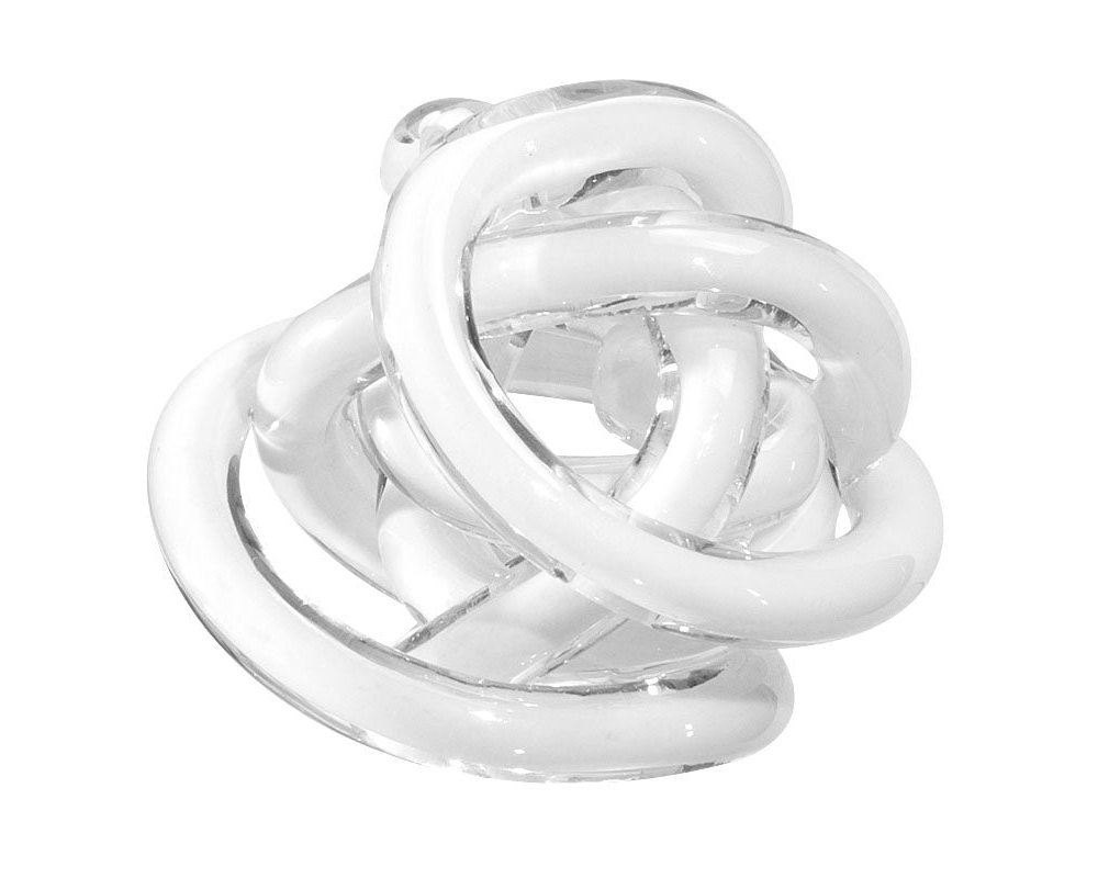 Onlylux - Scultura Nodo Dell'Amore - Cristallo - Bianco