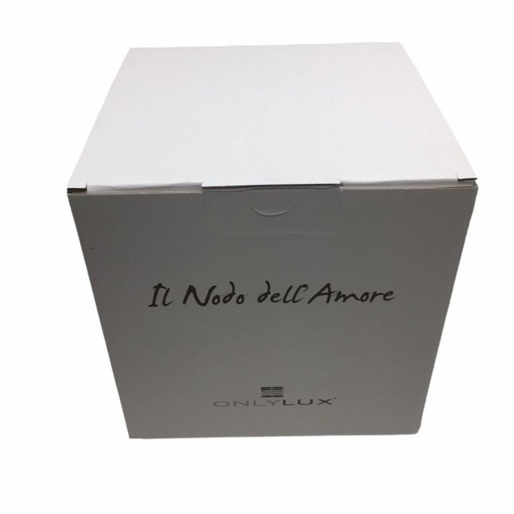 Onlylux - Scultura Nodo Dell'Amore - Nero Glitter