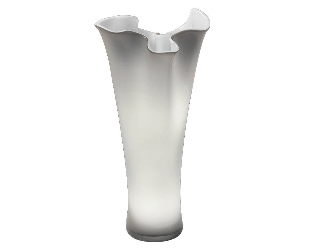 Onlylux - Vaso Cristallo Wave - Opale Fumè - 75 Cm