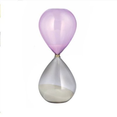 Onlylux - Clessidra Vetro - Lilla Fumè - H20 Cm