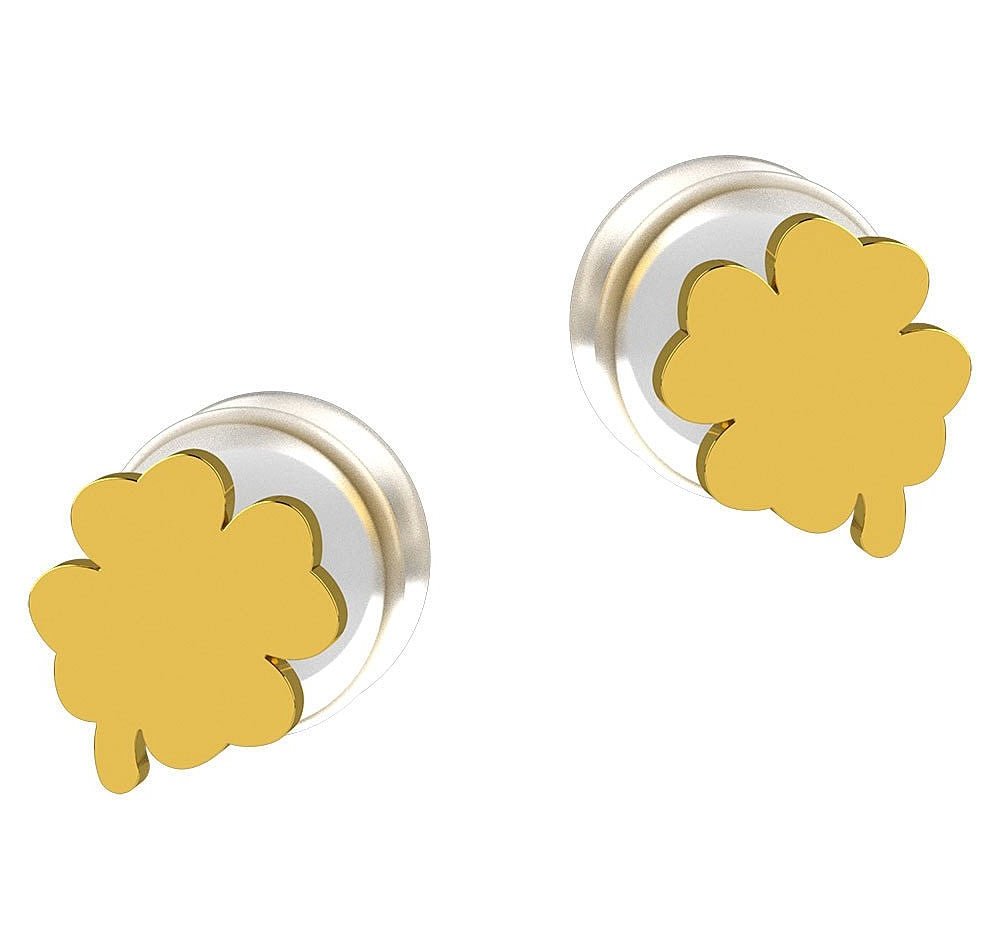 Nanan - Orecchini Ngld0035 - Oro 9Kt - Quadrifoglio