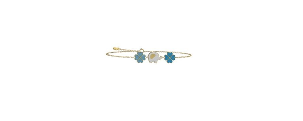 Nanan - Bracciale Bimbo - Oro 9Kt - Quadrifogli