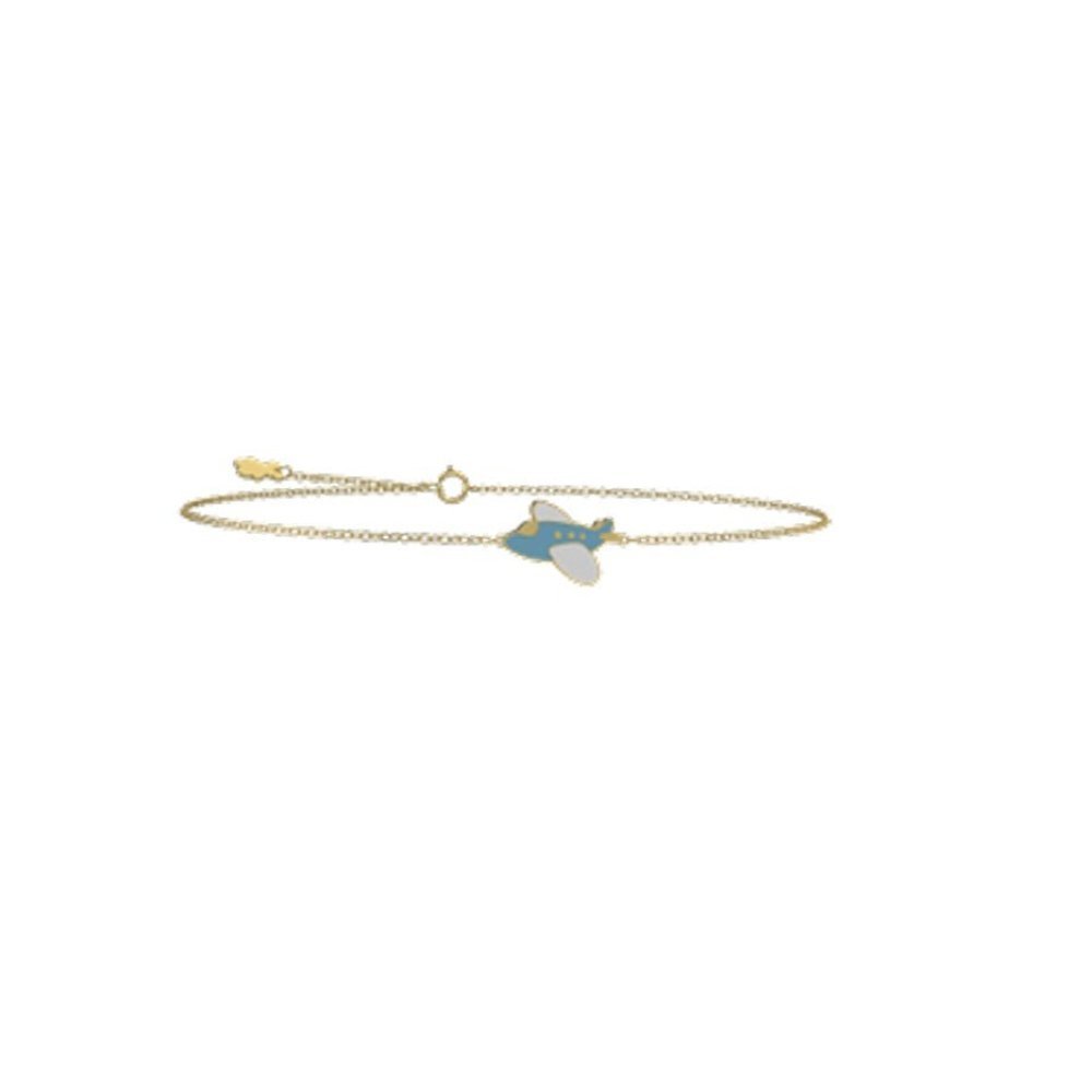 Nanan - Bracciale Bambino - Oro 9 Kt - Aereoplano