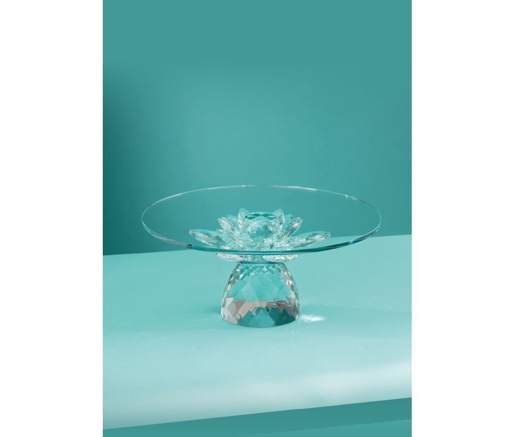 Ottaviani - Alzata In Cristallo - 30X30X14 Cm