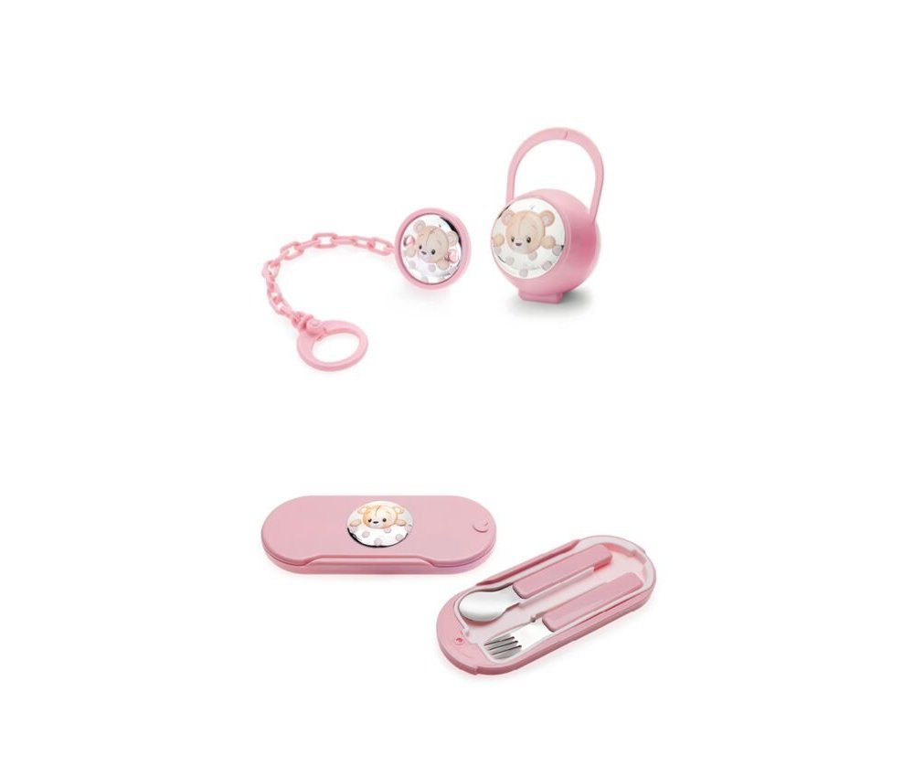 Ottaviani - Set Porta Ciuccio Orsacchiotta - Plastica