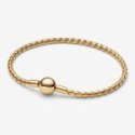 Bracciale Maglia Spiga con Chiusura a Sfera