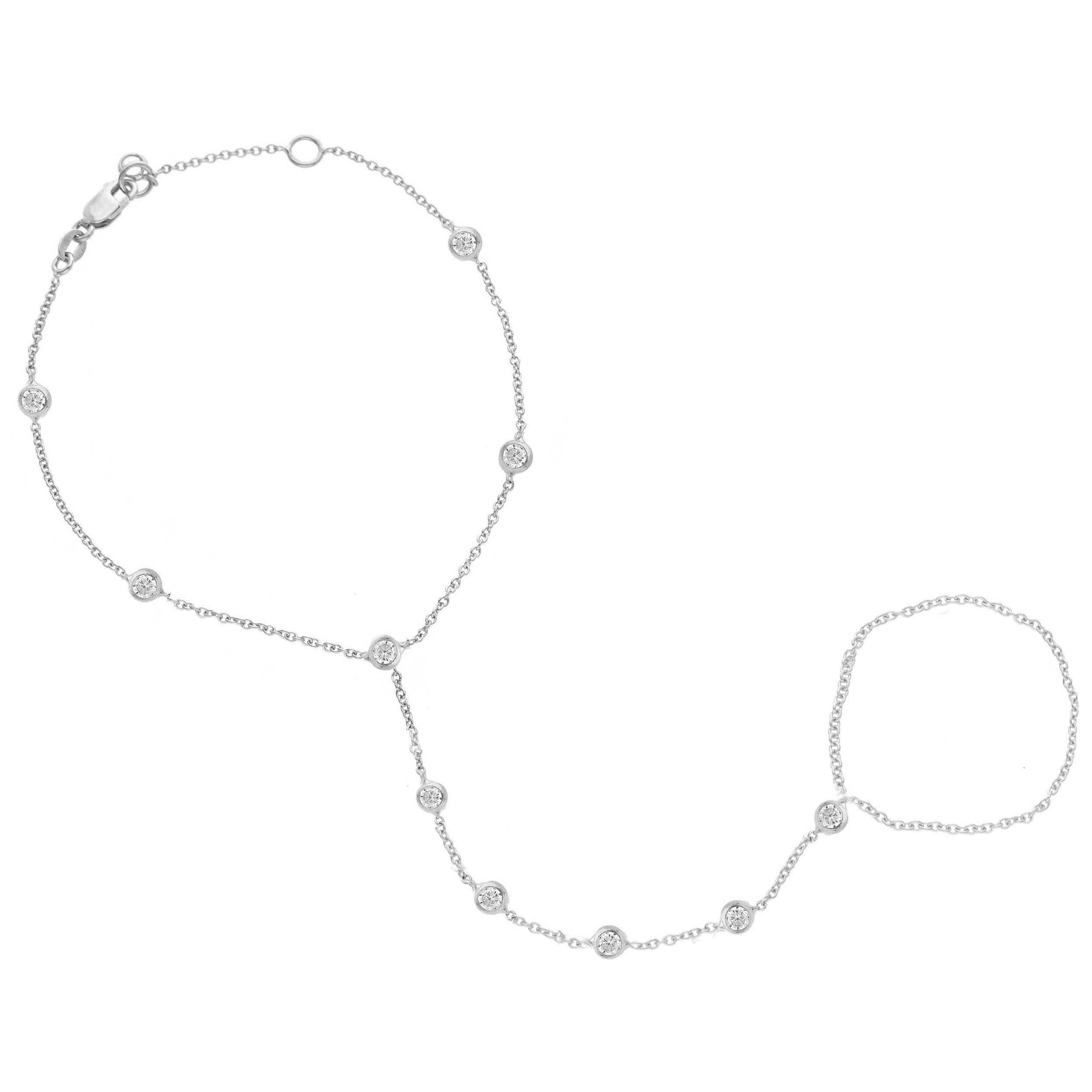 Songa Antonio Bracciale Baciamano Oro Bianco Scintille Shop