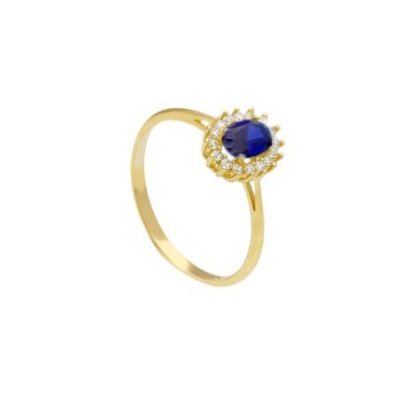 Songa Antonio - Anello Solitario - Oro Giallo - 18 Ct
