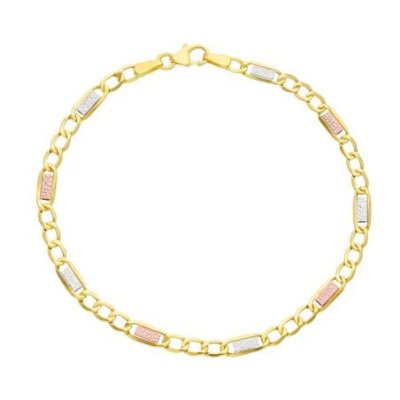 Songa Antonio - Bracciale A Catena - Oro Tre Colori