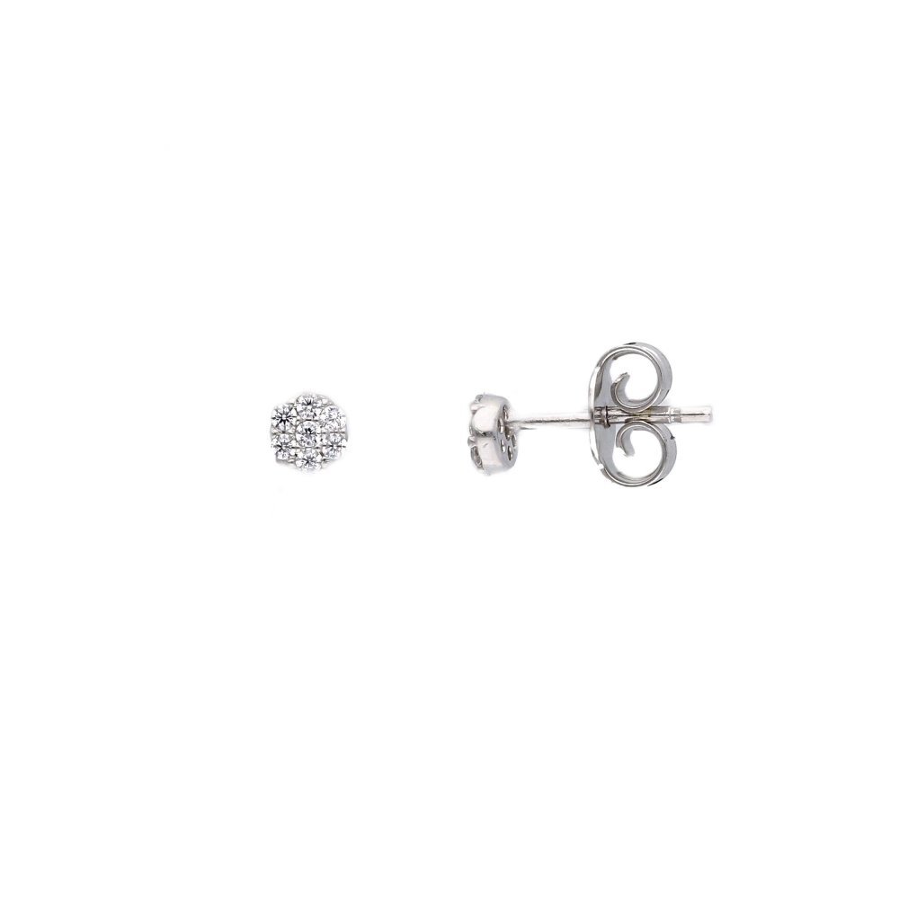 Songa Antonio - Orecchini Lobo - Oro Bianco - 9 Ct