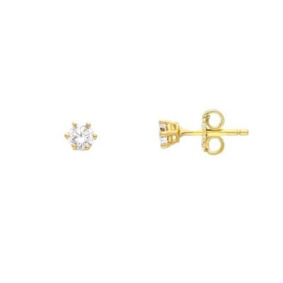 Songa Antonio - Orecchini Punto Luce - 9 Ct - Oro Giallo