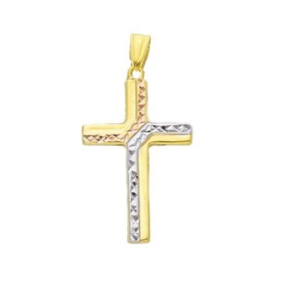 Songa Antonio - Croci Modell - Oro Tre Colori - 18 Ct