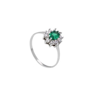 Songa Antonio - Anello Pietra Singola - Oro Bianco - 18 Ct