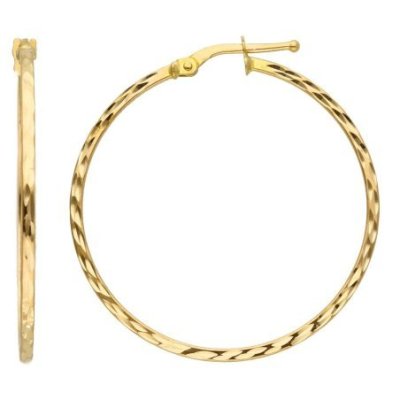 Songa Antonio - Orecchini Cerchio - 18 Ct - Oro Giallo