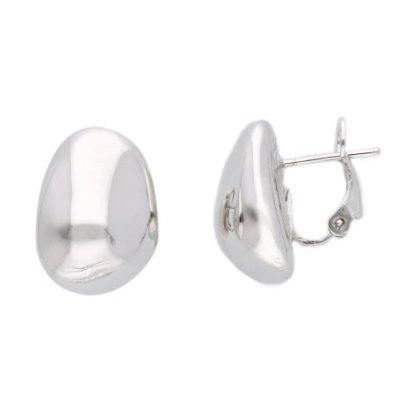 Songa Antonio - Orecchini Perno Clips - Oro Bianco