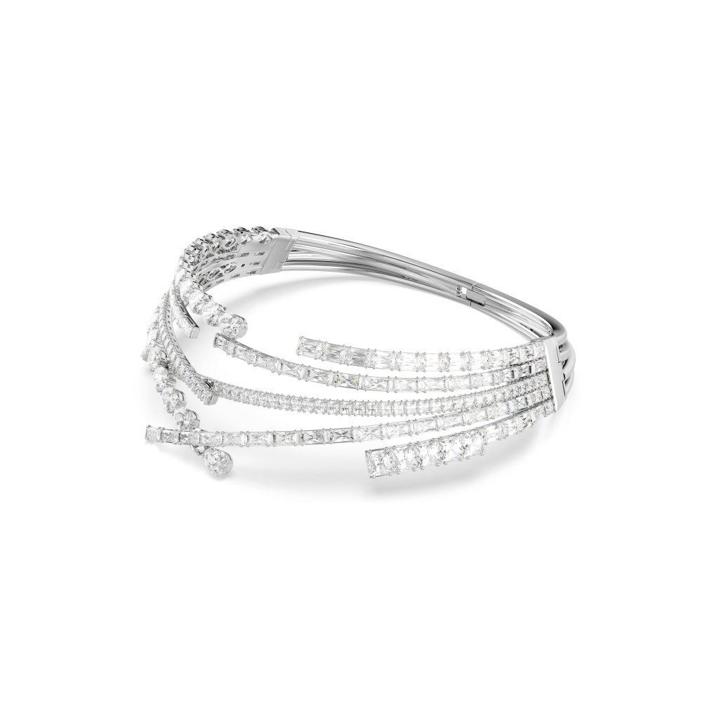 Swarovski - Girocollo Matrix - Placcato Rodio - Bianco
