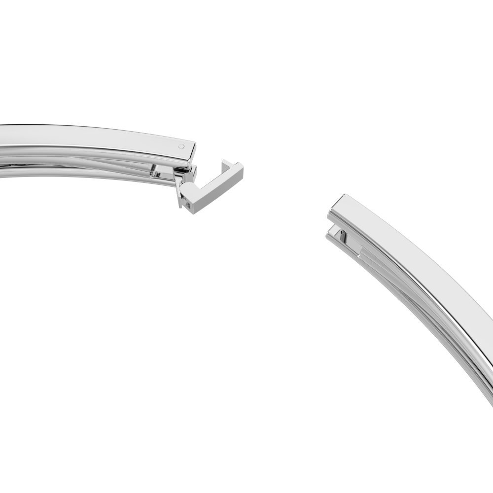 Swarovski - Girocollo Matrix - Placcato Rodio - Bianco