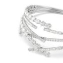 Swarovski - Girocollo Matrix - Placcato Rodio - Bianco