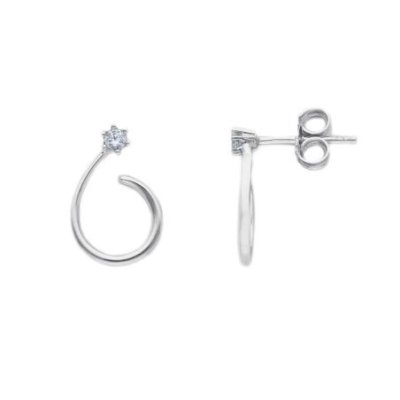 Songa Antonio - Orecchini Lobo - Oro Bianco - 18 Ct
