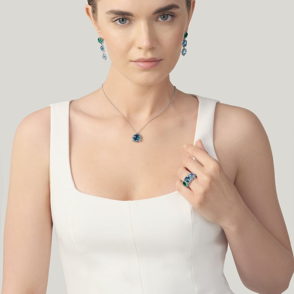 Giovanni Raspini - Pendente Blue Ivy - Argento 925