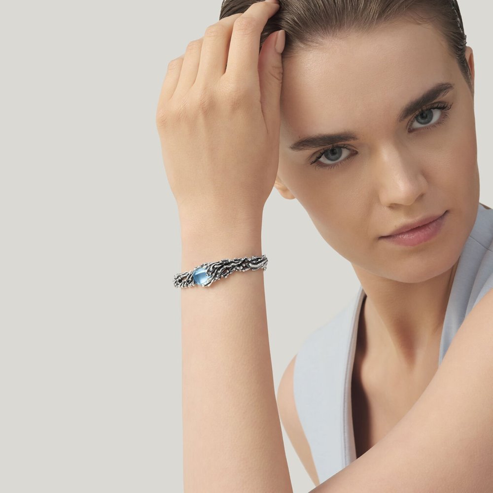 Giovanni Raspini - Bracciale Goccia Mare - Argento