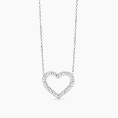 Mabina - Girocollo Argento - Zirconi - Cuore