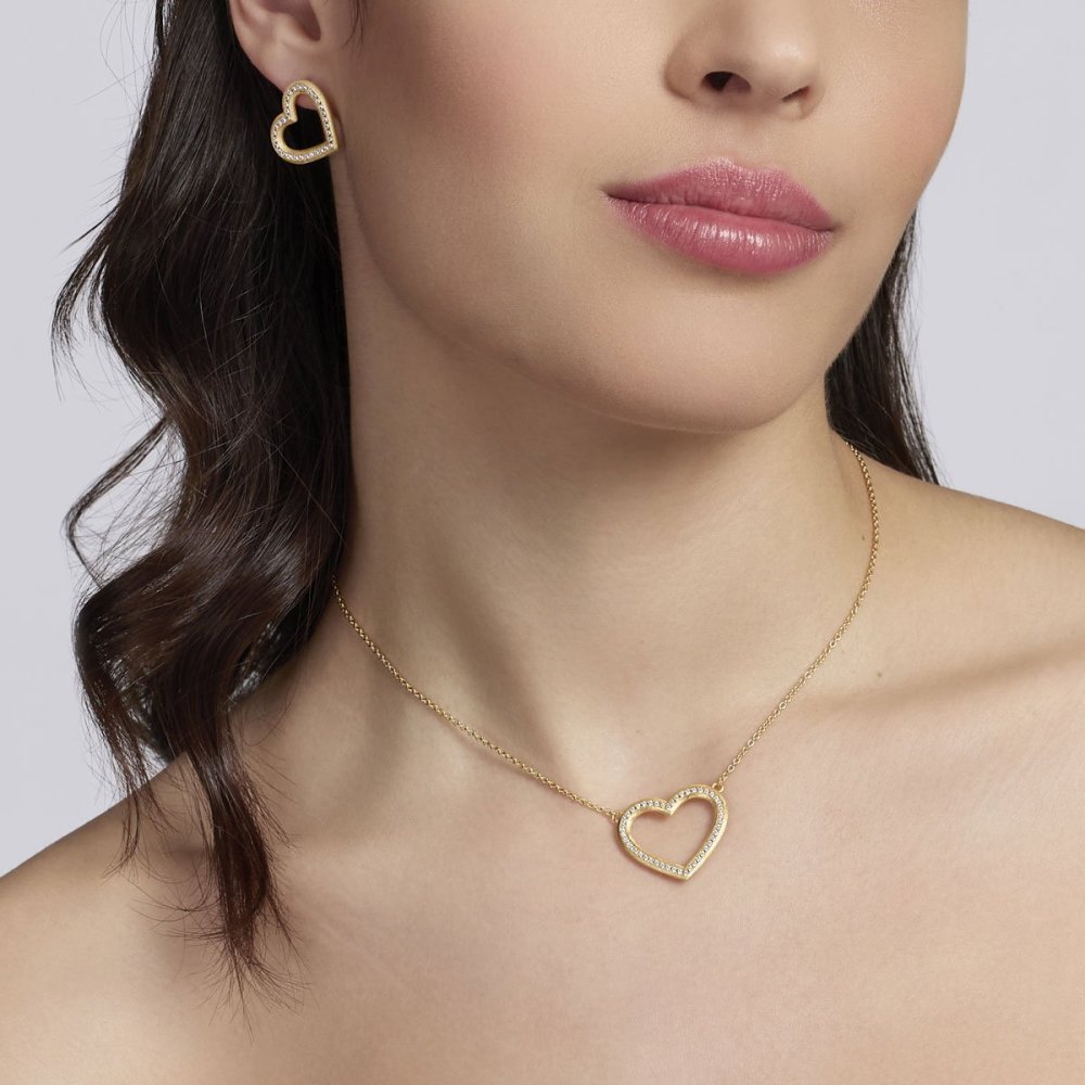 Mabina - Girocollo Argento - Placcato Oro - Zirconi Mabina - Girocollo Argento - Placcato Oro - Zirconi