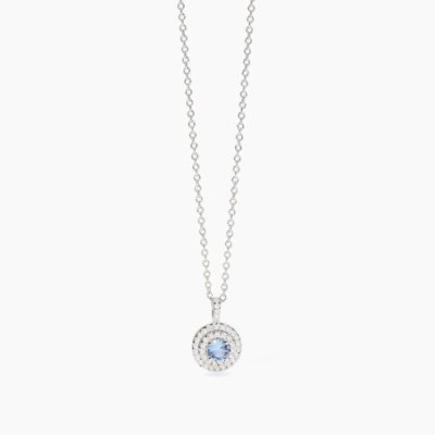 Mabina - Girocollo Argento - Acquamarina Sintetica