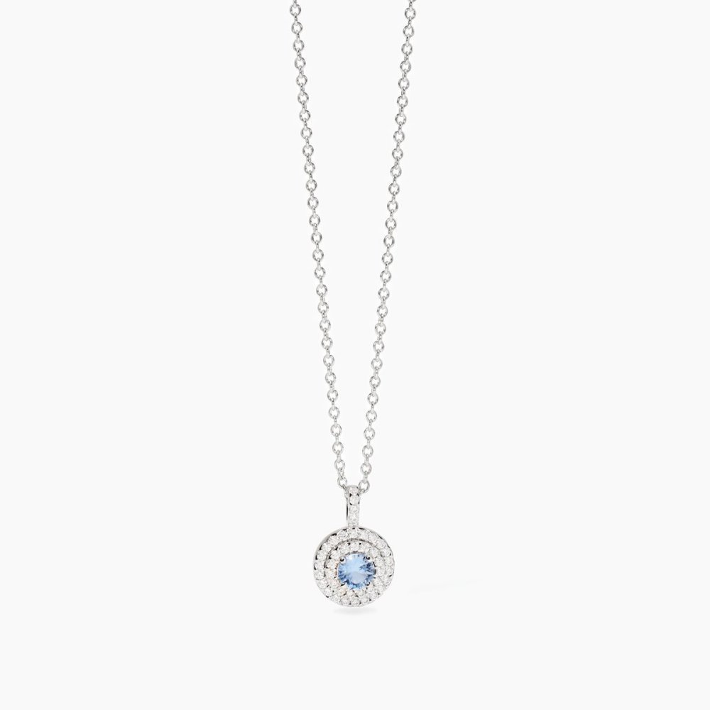 Mabina - Girocollo Argento - Acquamarina Sintetica Mabina - Girocollo Argento - Acquamarina Sintetica