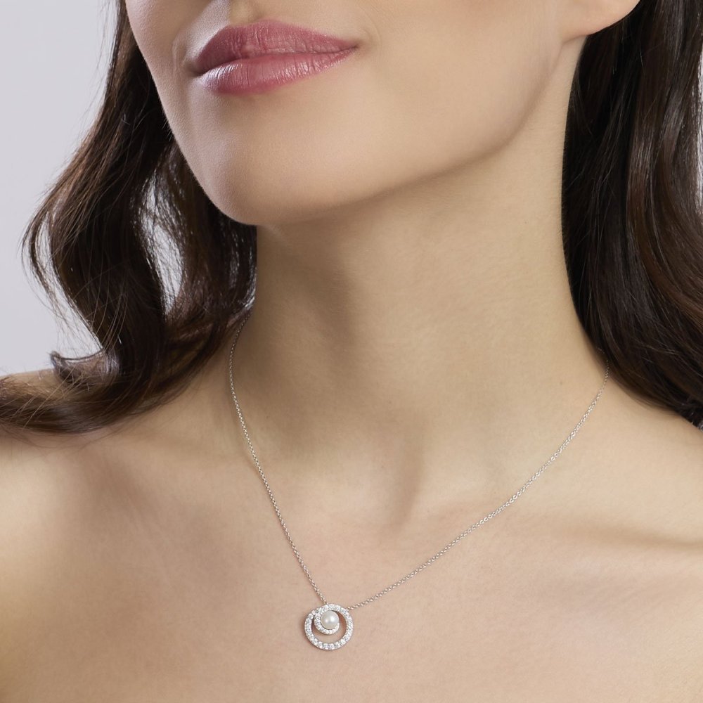 Mabina - Girocollo In Argento - Perle Zirconi Mabina - Girocollo In Argento - Perle Zirconi