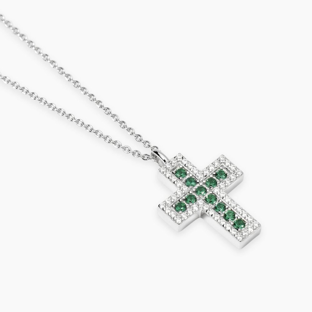 Mabina - Girocollo Smeraldo Sint - Argento 925 Mabina - Girocollo Smeraldo Sint - Argento 925