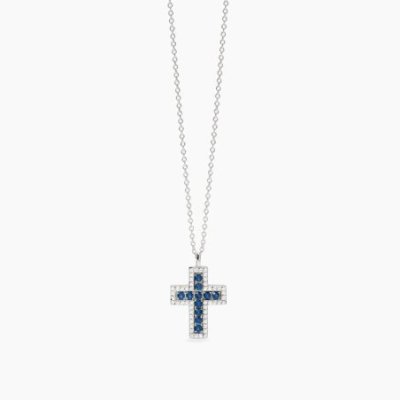 Mabina - Girocollo In Argento - Zaffiro Sintetico